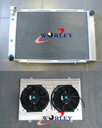 Aluminum Radiator + Shroud + Fan for Holden WB V8 Statesman (1980-1984)