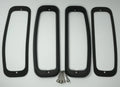 Tail Light Bezels Pair Black Aluminum Replacement for Ford Bronco (1964–1977)