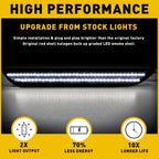 2X White LED Rear Marker Side Lights for Ford Mustang (2015–2022)