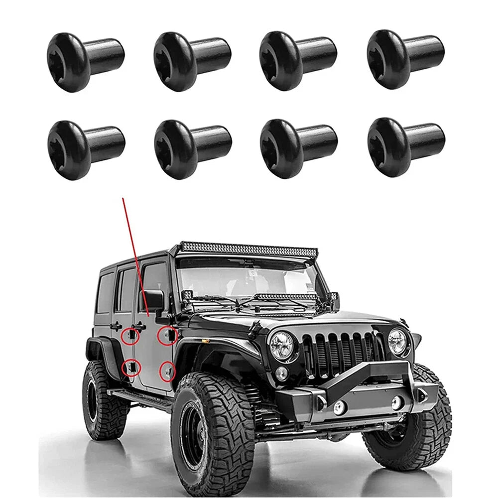 Door Hinge Nuts for Jeep Wrangler JK JK Sports Sahara Rubicon Unlimited (2007-2018)