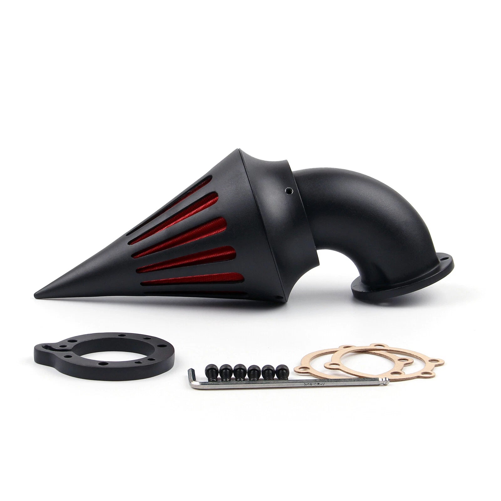 Black Spike Air Cleaner Intake Filter for Harley Touring Softail Dyna