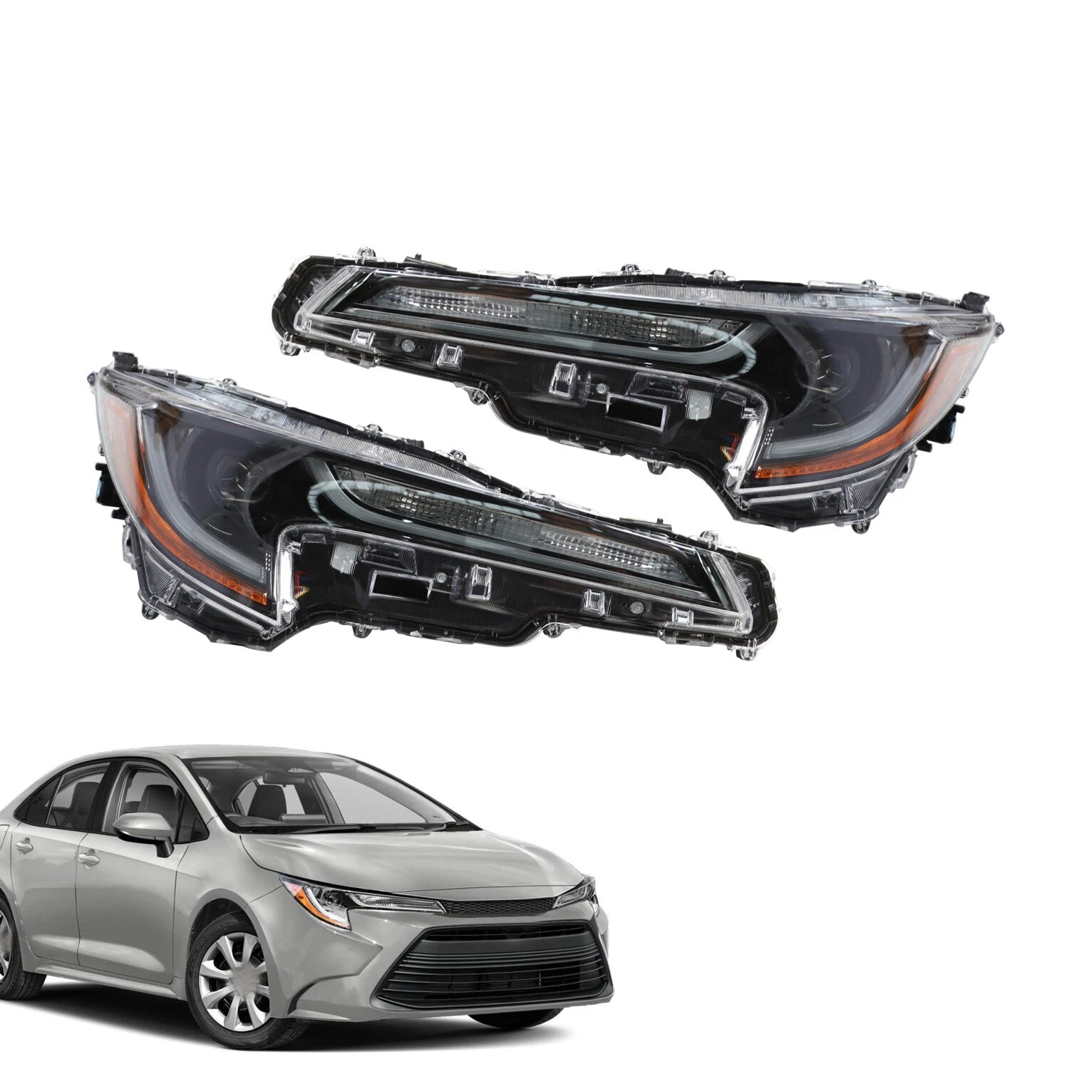 LED Headlight Assembly Pair for Toyota Corolla (2023–2024)