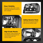 Set of 2 Headlights for Chevy Trailblazer (2002–2009)