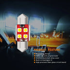 Set of 4 LED Festoon Interior Light Bulbs for Make Model (YYYY–YYYY)
