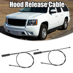 Front Hood Release Cable Door Handle Cable for BMW 328i Black