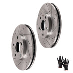 Set of 2 Front Brake Rotors for Toyota Sienna, Solara (1998–2003)