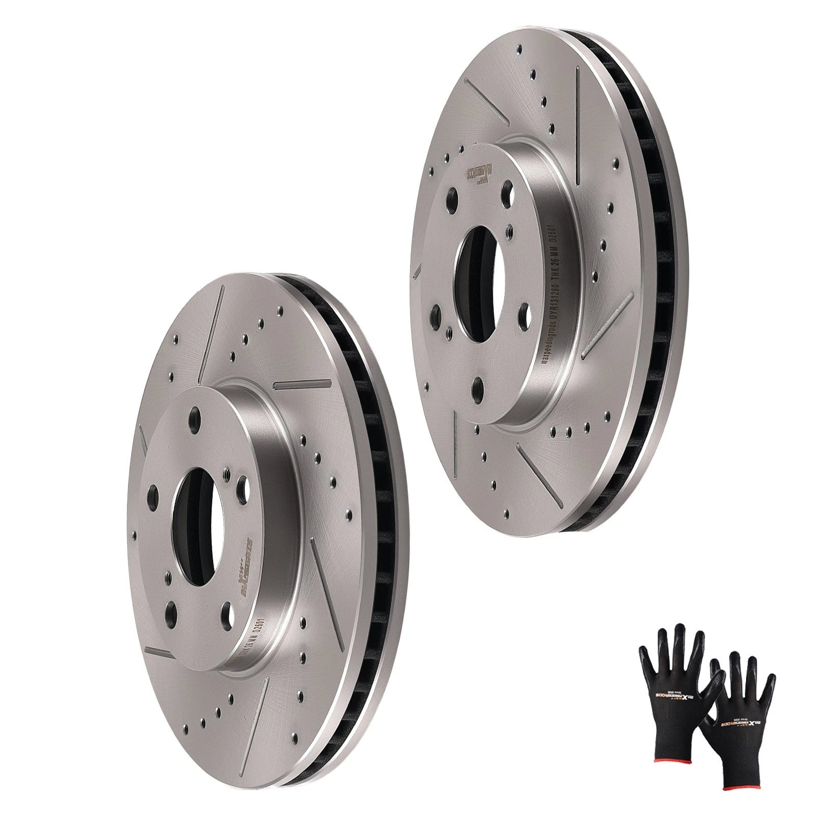 Set of 2 Front Brake Rotors for Toyota Sienna, Solara (1998–2003)