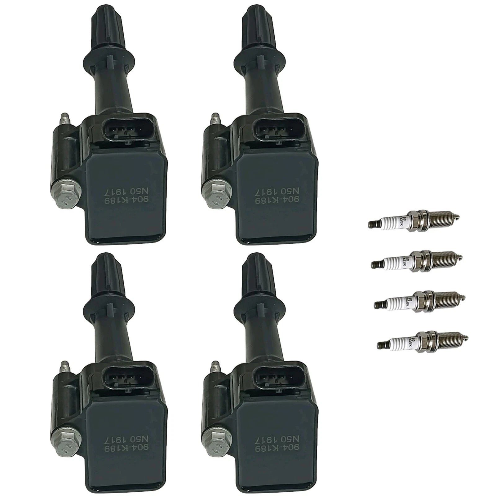 Set of 4 Ignition Coils & Iridium Spark Plugs for Chevy Cruze Malibu (2011–2019)