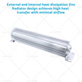 12" Aluminum Dual Pass Finned Transmission Oil Cooler Universal