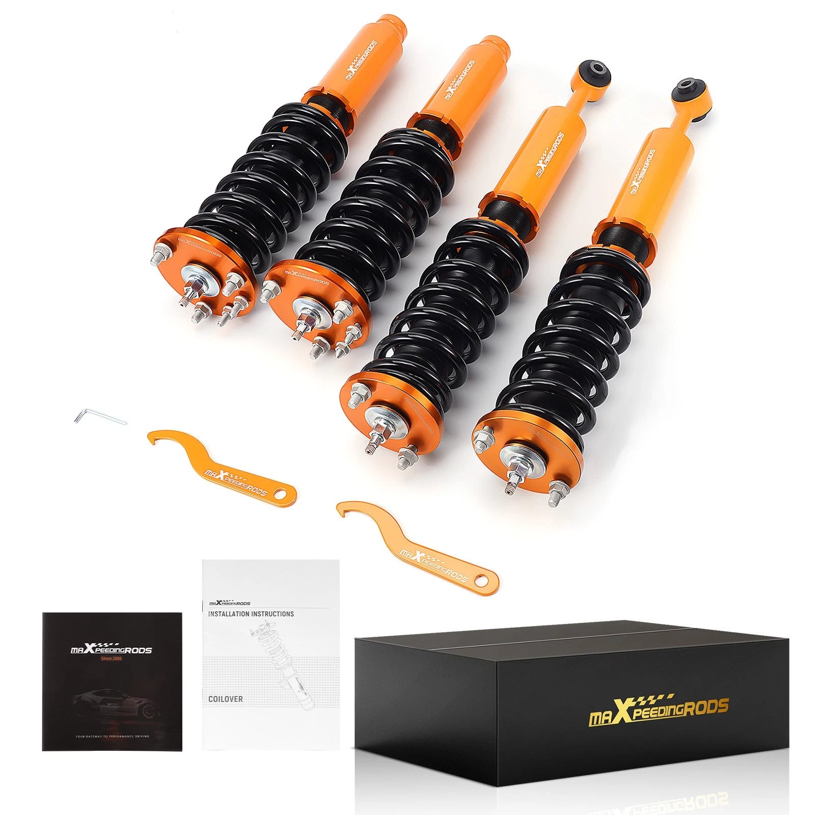 24 Ways Adjustable Coilovers Struts Damper Kit For HONDA ACCORD 98-02 Suspension