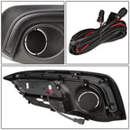 Set of 2 Mustang Style 3-Color LED DRL Fog Light Covers for Honda Civic (2016–2017)