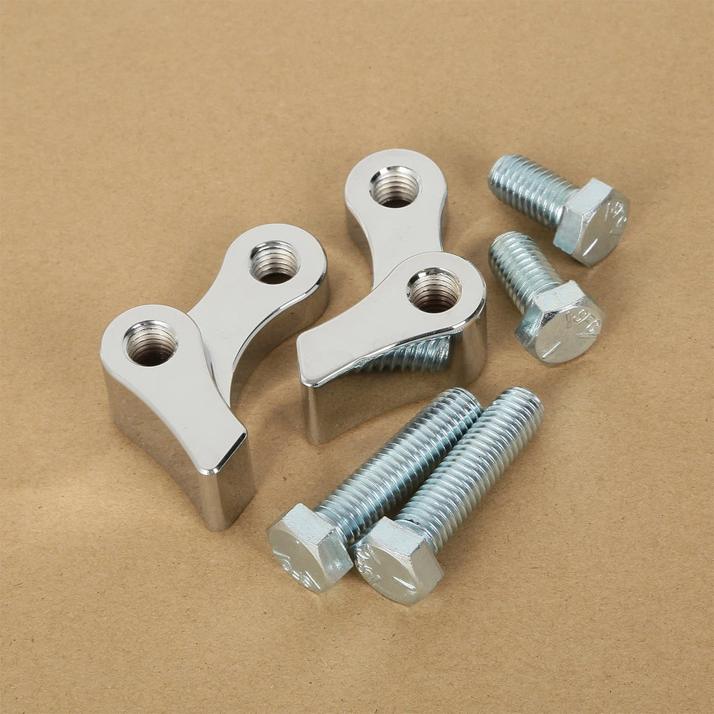 Chrome 1" Adjustable Lowering Kit for Harley Dyna Super Wide Glide (1995–2005)