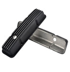 Aluminum Finned Short Valve Covers for SBC 327 350 400 (1958–1986)