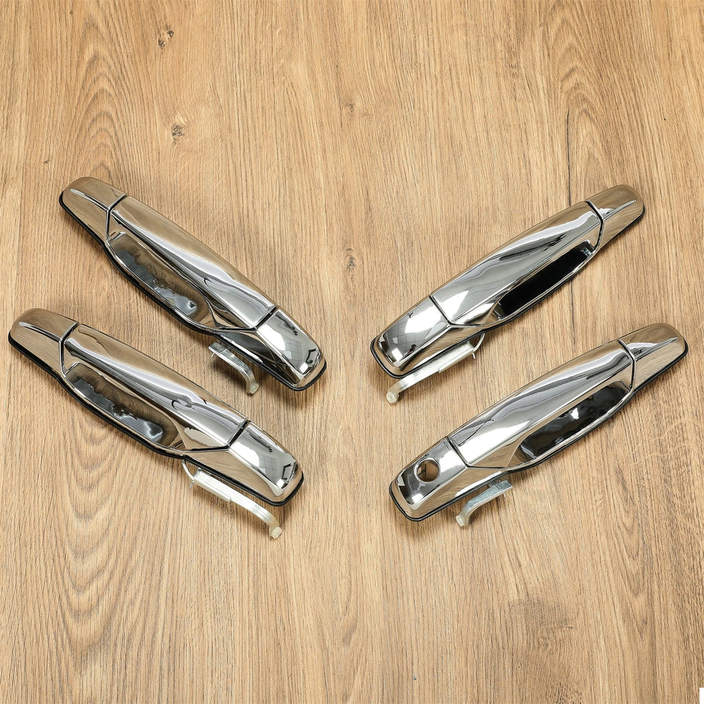 Set of 4 Chrome Door Handles for GMC Chevy Tahoe Yukon Sierra Denali (2007–2013)