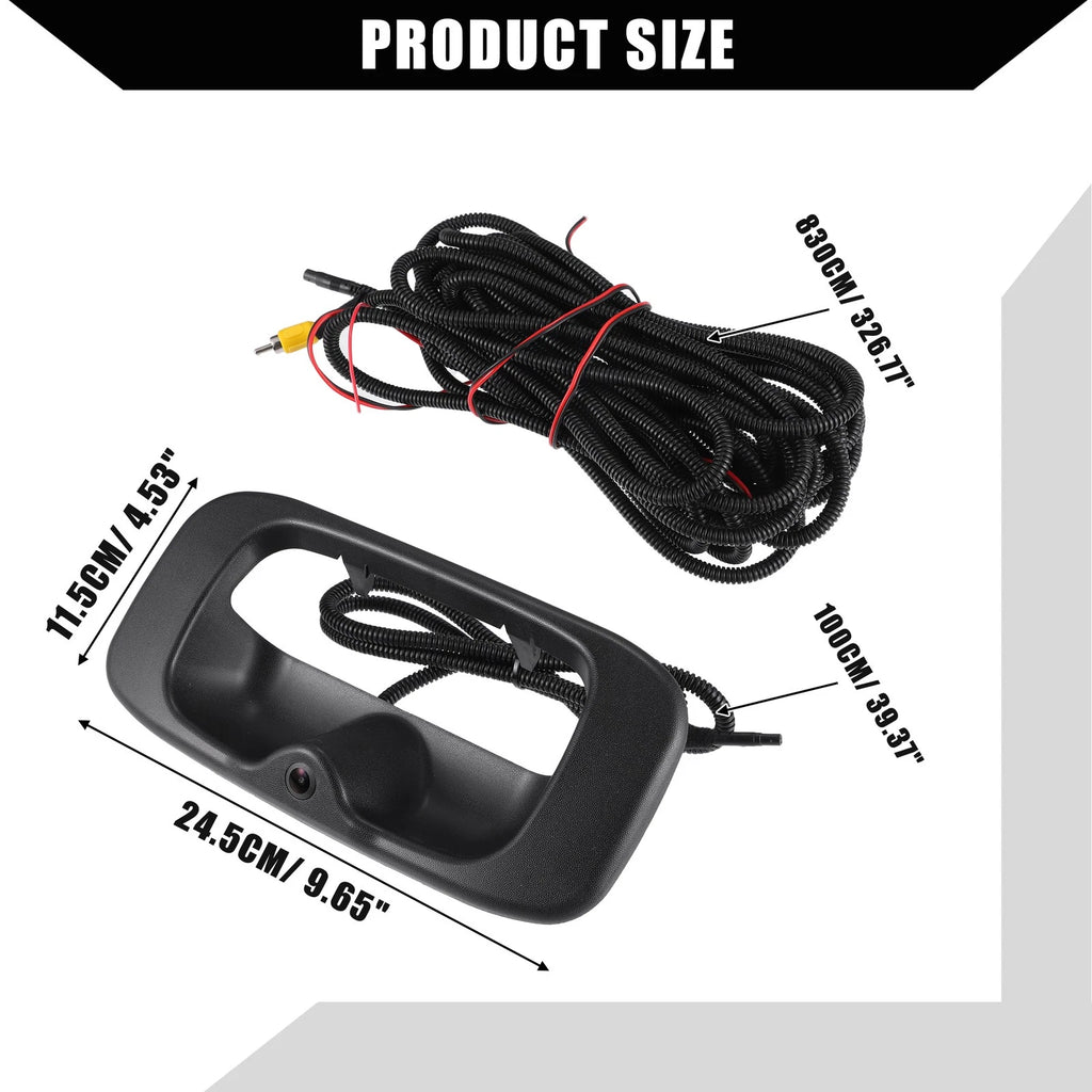 Rear View Backup Camera Tailgate Handle Set for Chevy Silverado GMC Sierra (2014–2019)