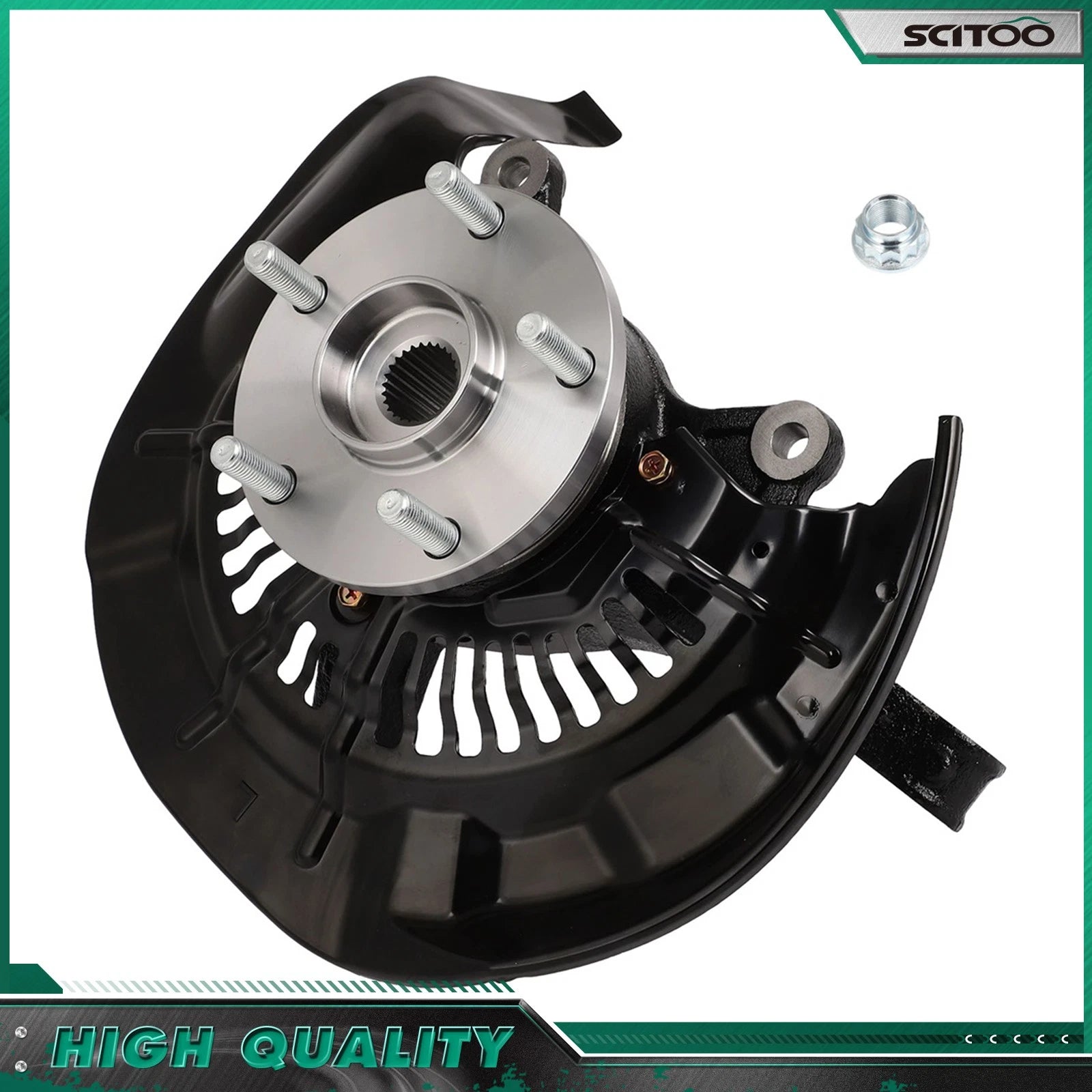 Front Left Wheel Hub Bearing Knuckle Assembly AWD for Toyota Highlander (2008–2013)
