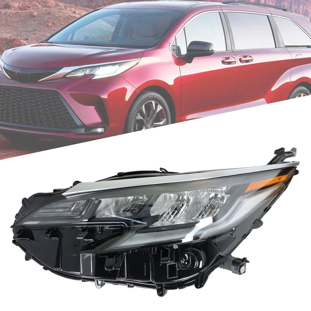 LED Headlight for Toyota Sienna XSE (2021–2022) Left Side Black