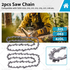 2PCS Chainsaw Chain 62DL 325 063 Semi Chisel for Stihl MS230C MS250 (2000–2009)