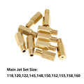 10pcs Carburetor Main Jet #118-#160 for Keihin PWK PE OKO KOSO (N/A)