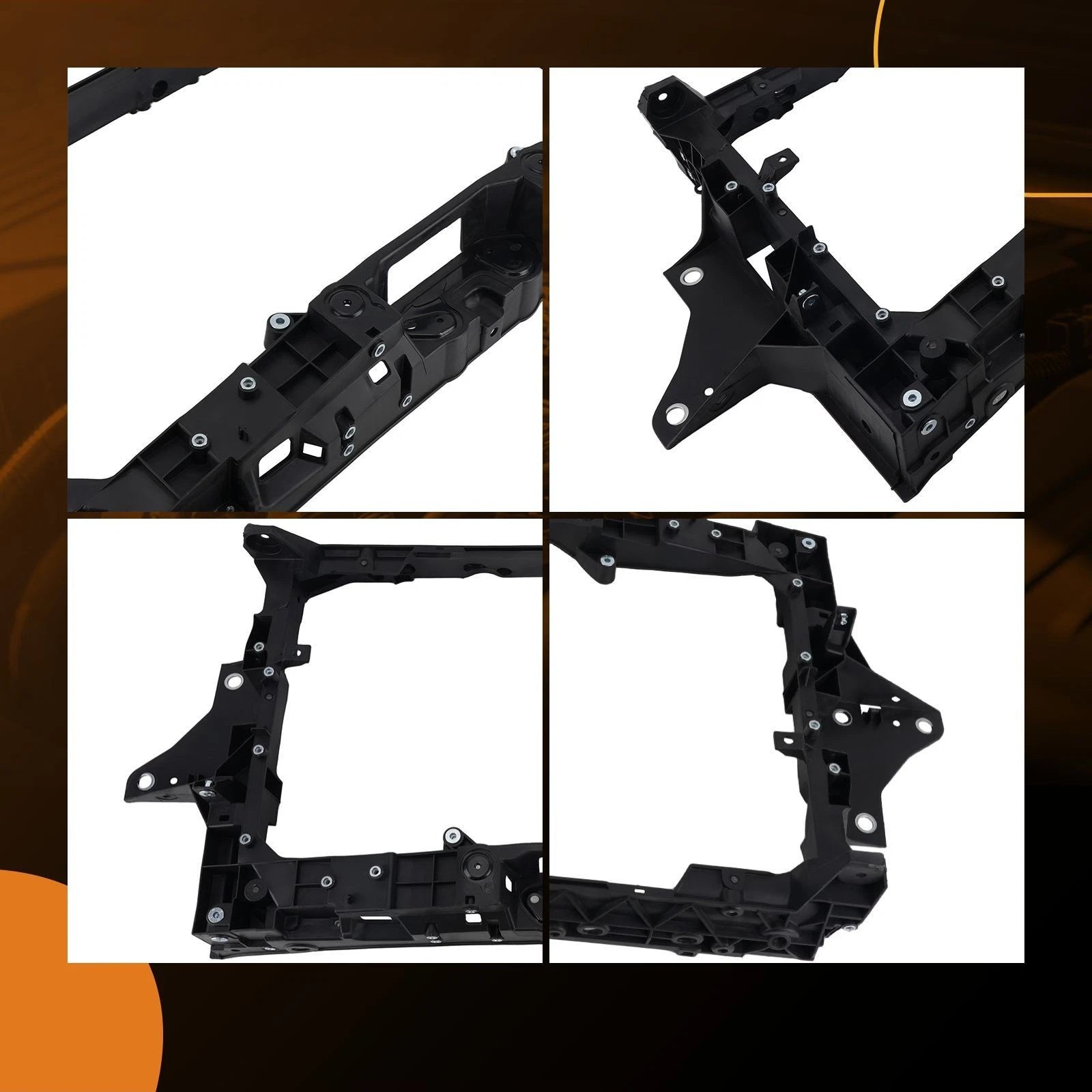Front radiator core support bulkhead for Honda Accord (2023–2024) Black