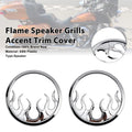 Flame Speaker Grills Accent Trim Cover for Harley Touring Electra Glide Ultra
