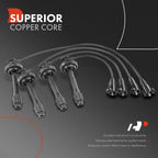 Set of 4 Spark Plug Wire Set for Chevy Prizm (1998–1999)