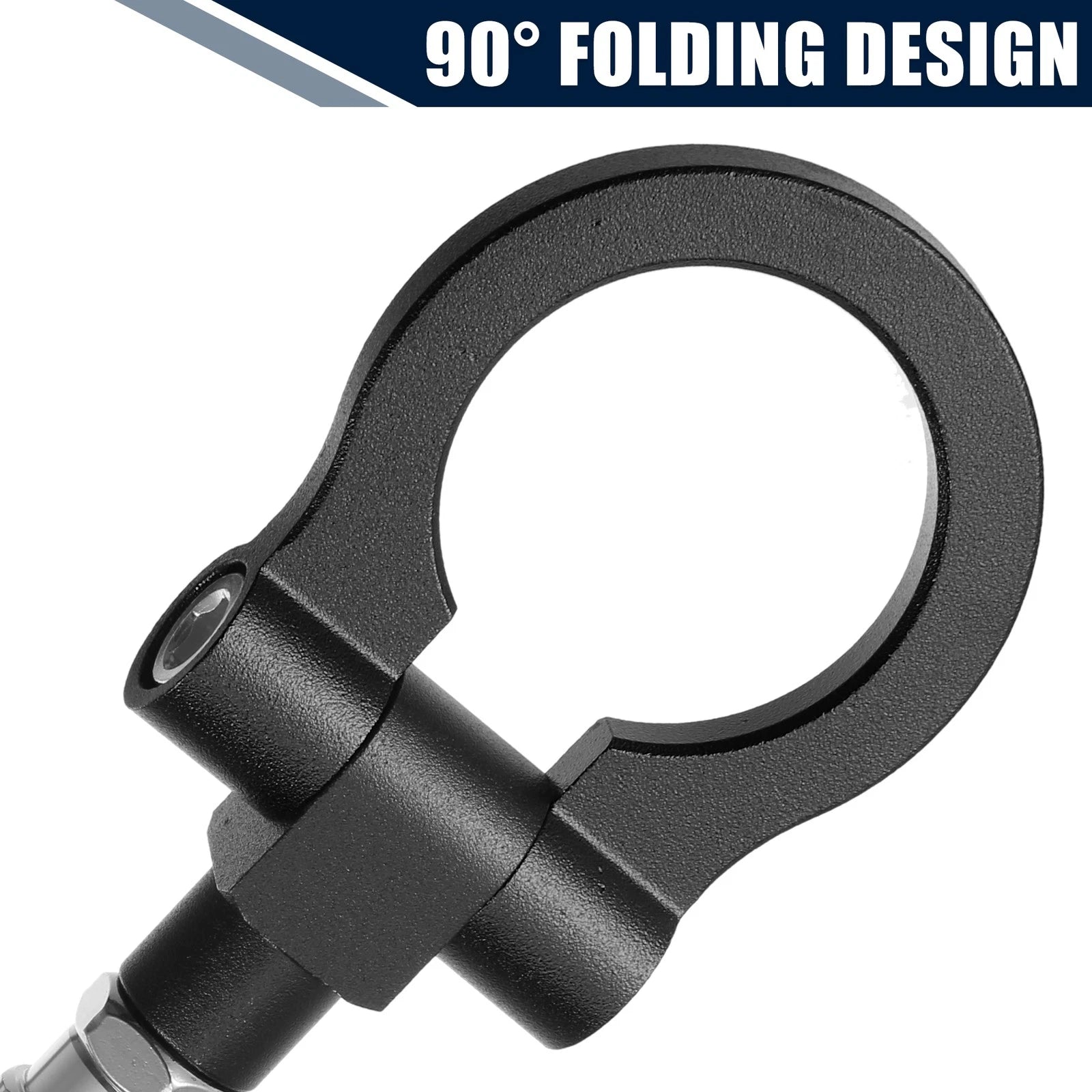 Tow Hook Screw for Mazda 3 (2004–2009) - Black Round Front Rear Bumper Ring