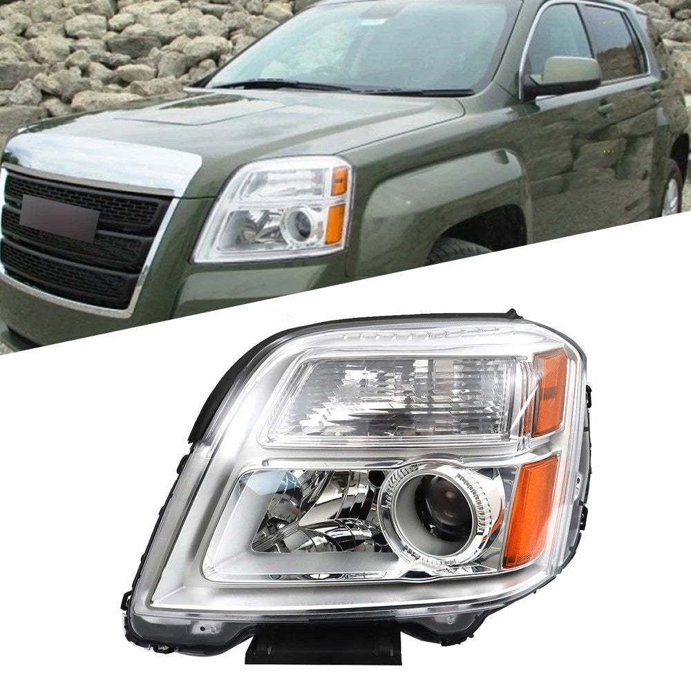 Halogen Chrome Headlight for GMC Terrain (2010â2015) Left/Driver Side