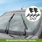 Windshield Washer Nozzle with Hose Connector for Ford 