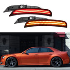 LED Side Marker Light Lamps for Chrysler 300 (2015–2021) - Smoked Lens