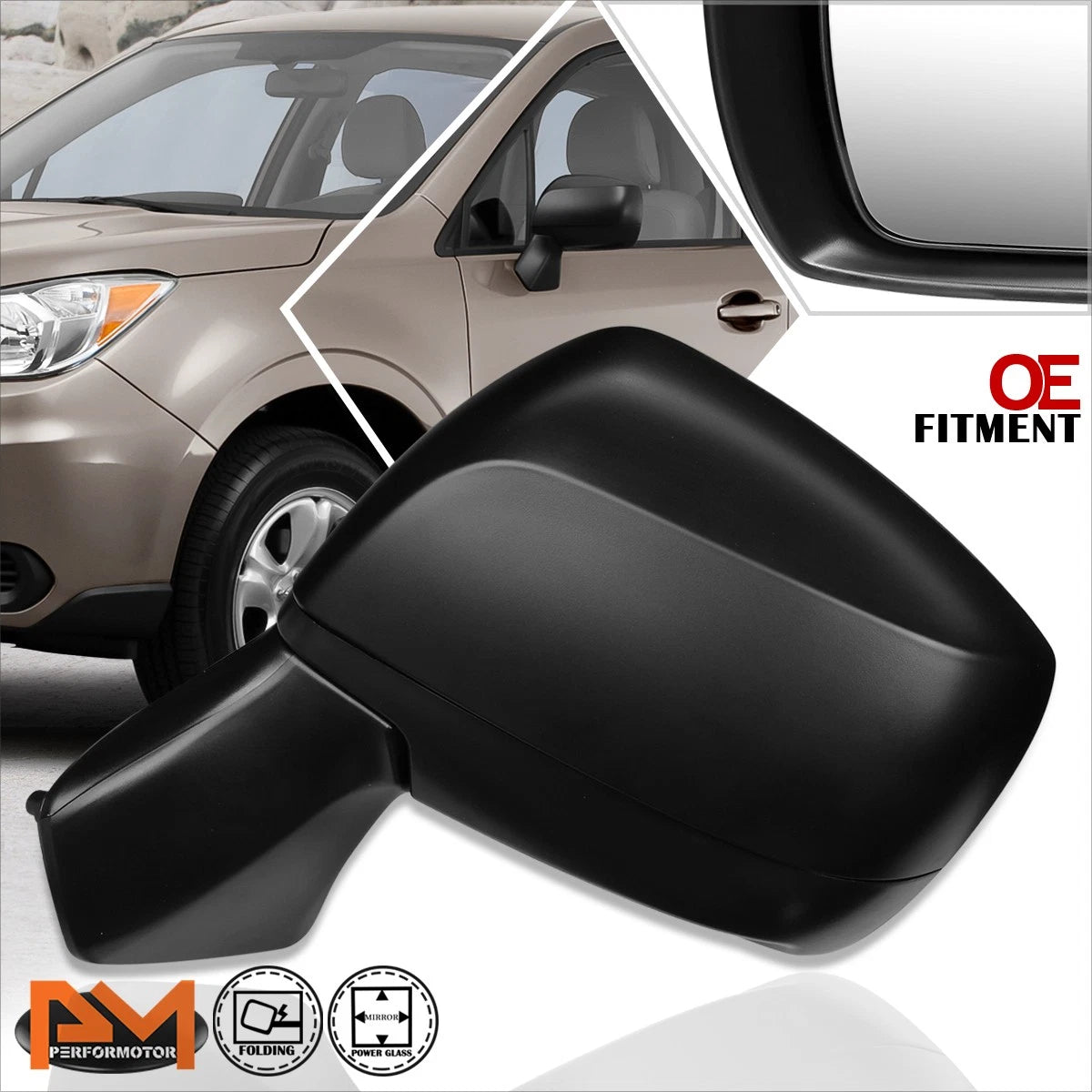OE Style Power Adjust Side Rear View Mirror Left for Subaru Forester (2014–2016)