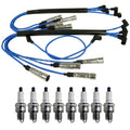 NGK Wire Set & Denso 8 Double Platinum Spark Plugs for W107 380SL 450SLC (1981–1989)