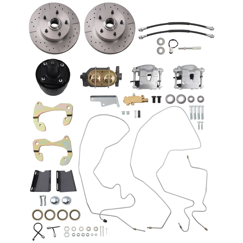 Front Brake Disc Conversion Kit for Chevrolet (1959–1964) w/ Master Cylinder