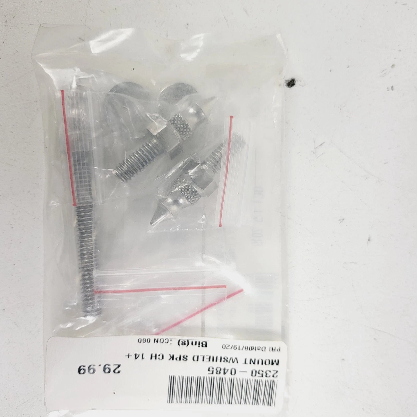 Set of 4 Chrome Fairing Windshield Mounting Spikes for Harley Touring (2014–2023)