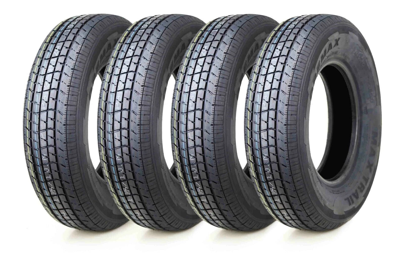 Set of 4 GREMAX ST215/75R14 8 Ply LRD Trailer Tires 108/103M