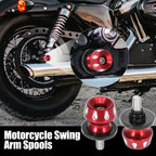 2 x M8x1.25 Red Motorcycle Swing Arm Spools for Honda & Suzuki