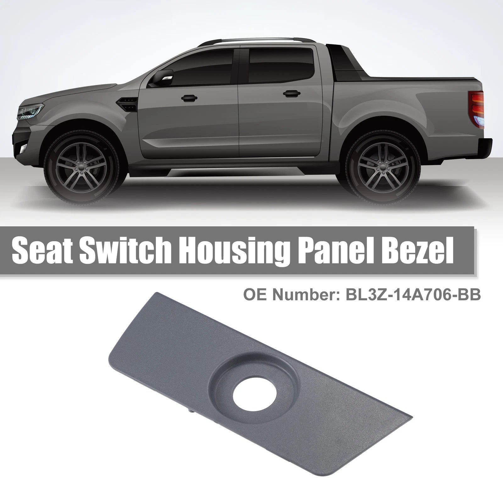 Seat Switch Housing Trim Bezel Panel for Ford F-150 FX4 (2015–2020)