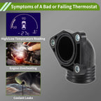 Engine Coolant Thermostat Housing Assembly for BMW Z3 E34 E36 316i 318i (1989–2000)