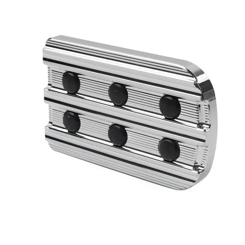 Chrome Large Brake Pedal Pad for Harley Touring Street Road Glide Softail (2014-2023)