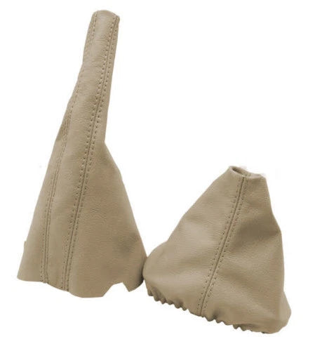 Leather Manual & Brake Boot Cover for VW Jetta Golf MK3 (1991–1998) Beige
