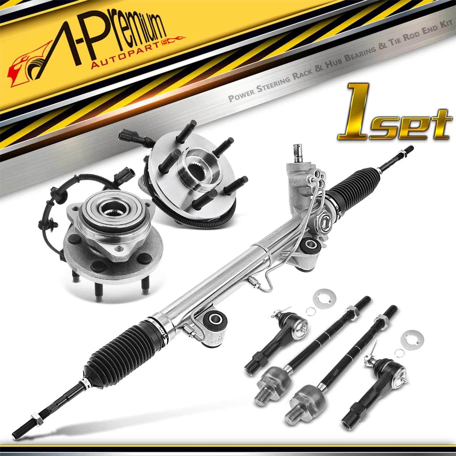 7x Rack and Pinion Hub Bearing Tie Rod End Kit for Ford Ranger (1993–2011)