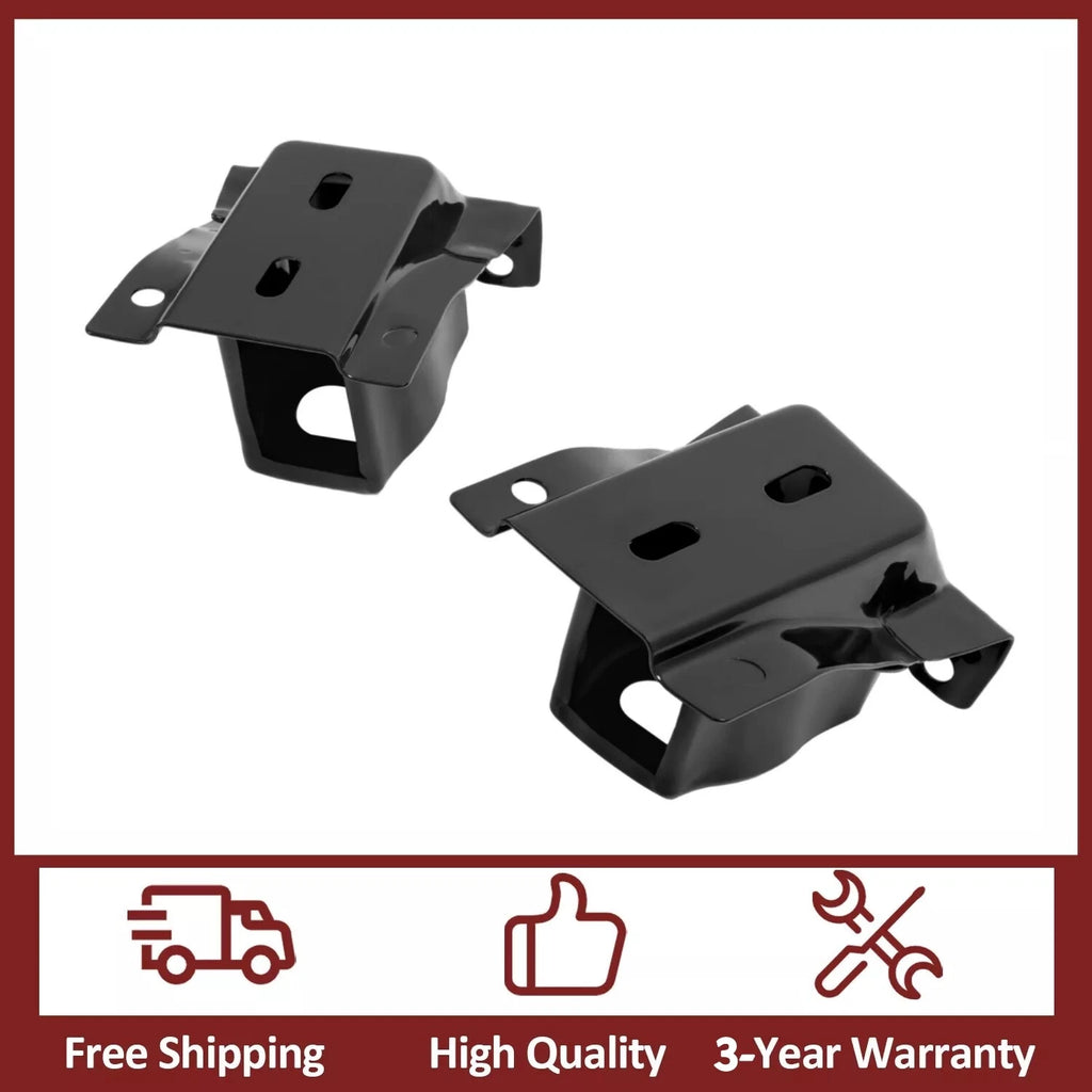 Set of 2 Black Rear Bumper Retainer Brackets for Express Savana Van (1996–2024)