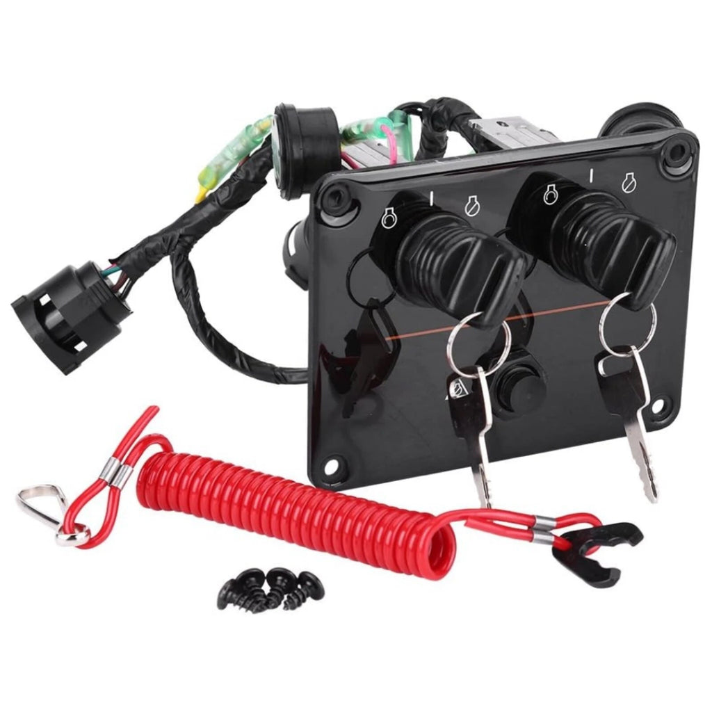 Dual Ignition Key Kill Switch for Yamaha Outboard 115-300HP (6K1-82570-11-00)