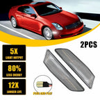 2X White Side Marker Lights for Infiniti G35 Coupe (2003–2007)
