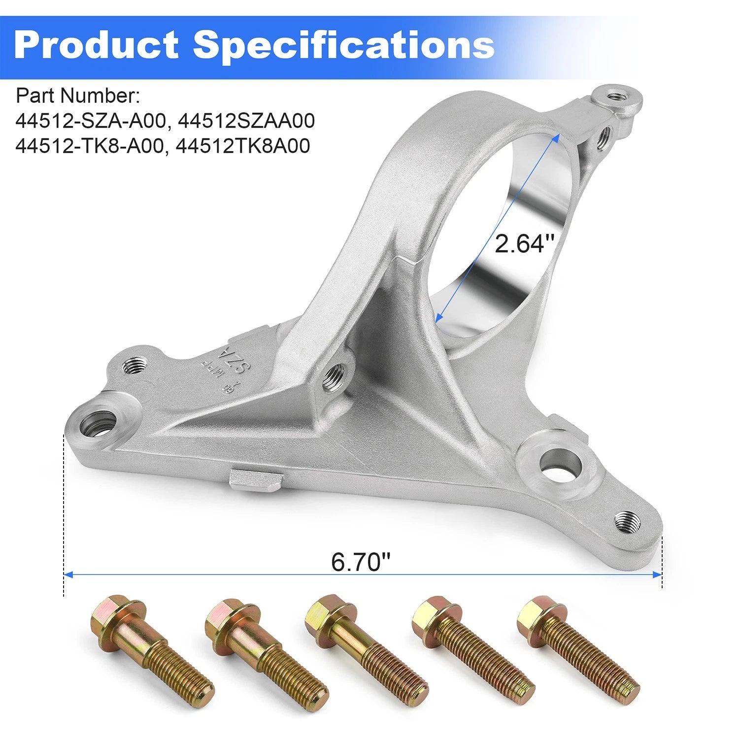 Axle Jack Shaft Bracket for Honda Odyssey (2011–2017) 44512-SZA-A00, 44512-TK8-A00