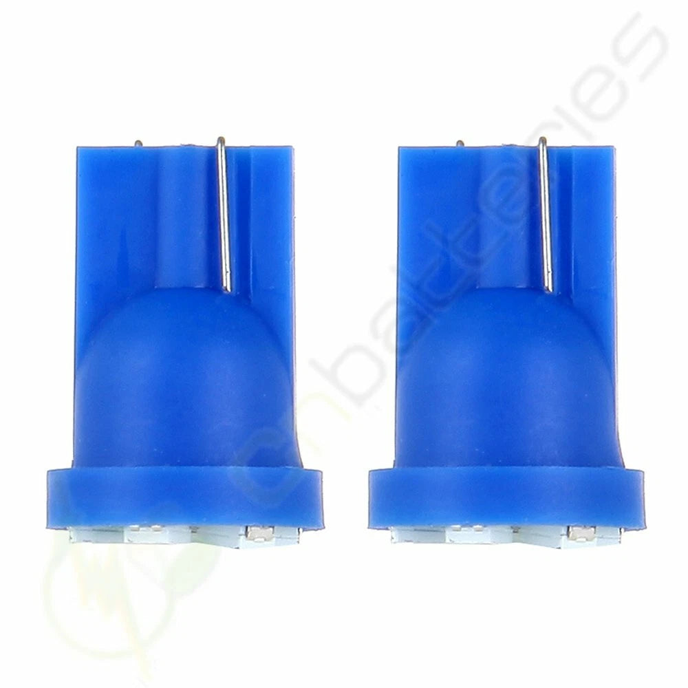 100x Blue T10 W5W 158 168 192 194 906 6SMD LED Dash Light