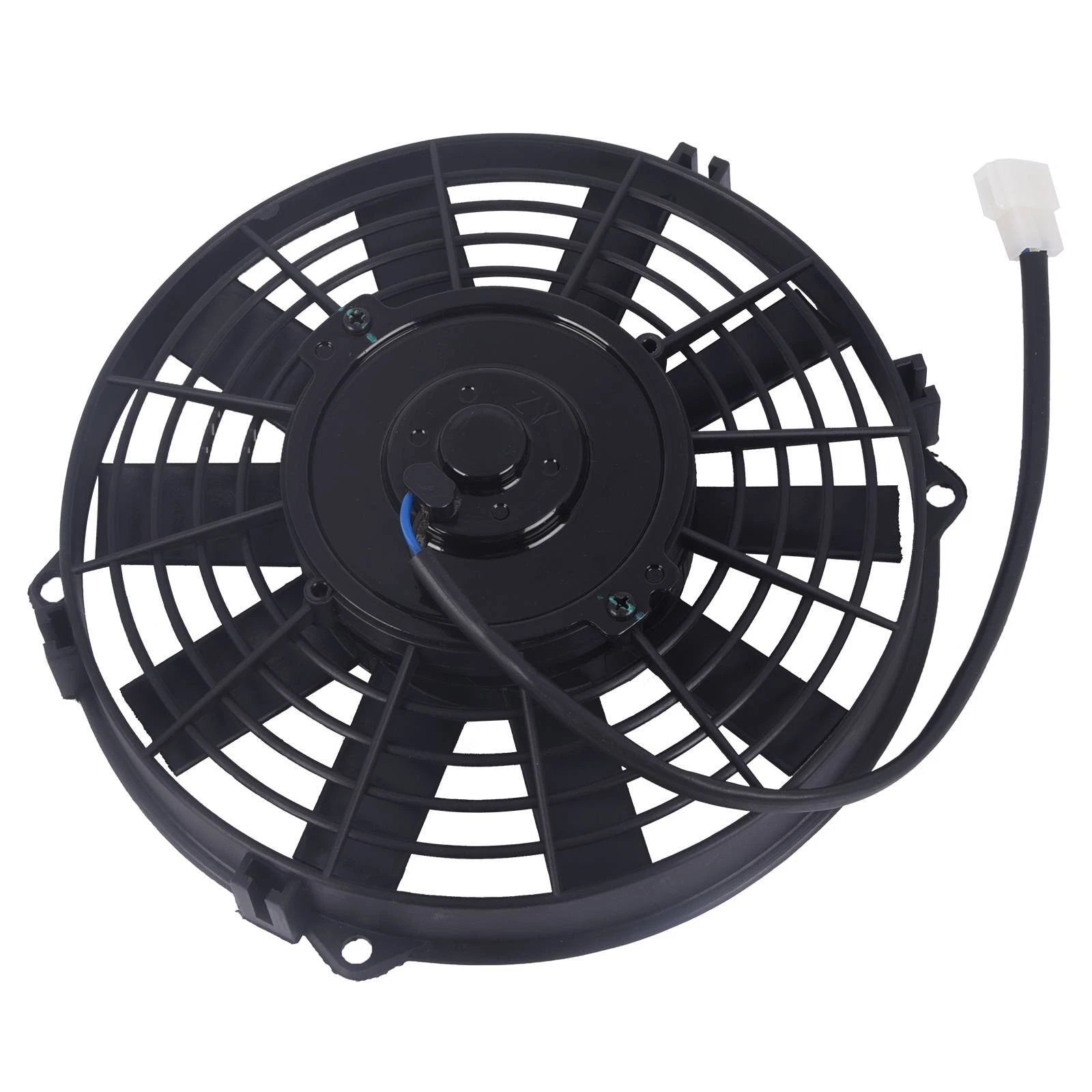 Electric Radiator Cooling Fan & Thermostat Mount Kit for Universal Vehicles (12V)