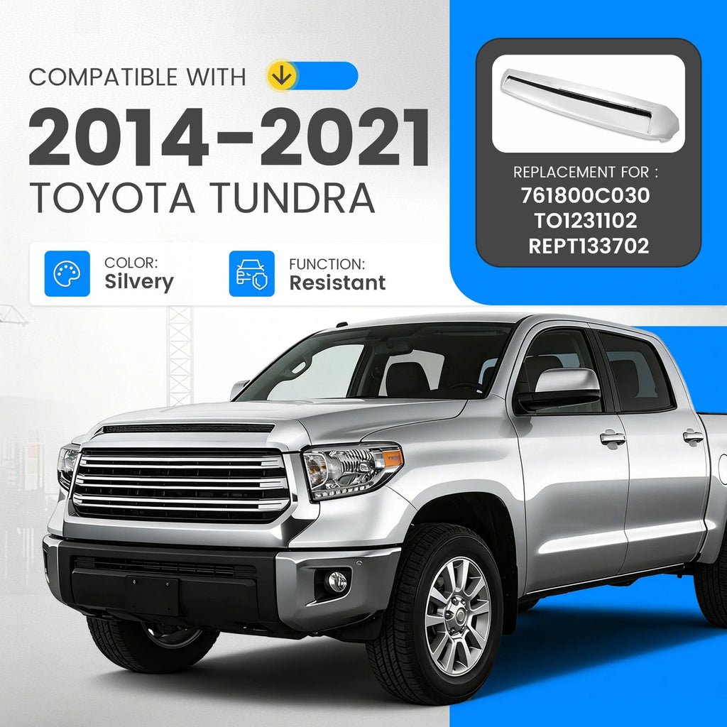 Chrome Front Upper Hood Bulge Molding for Toyota Tundra (2014–2021)