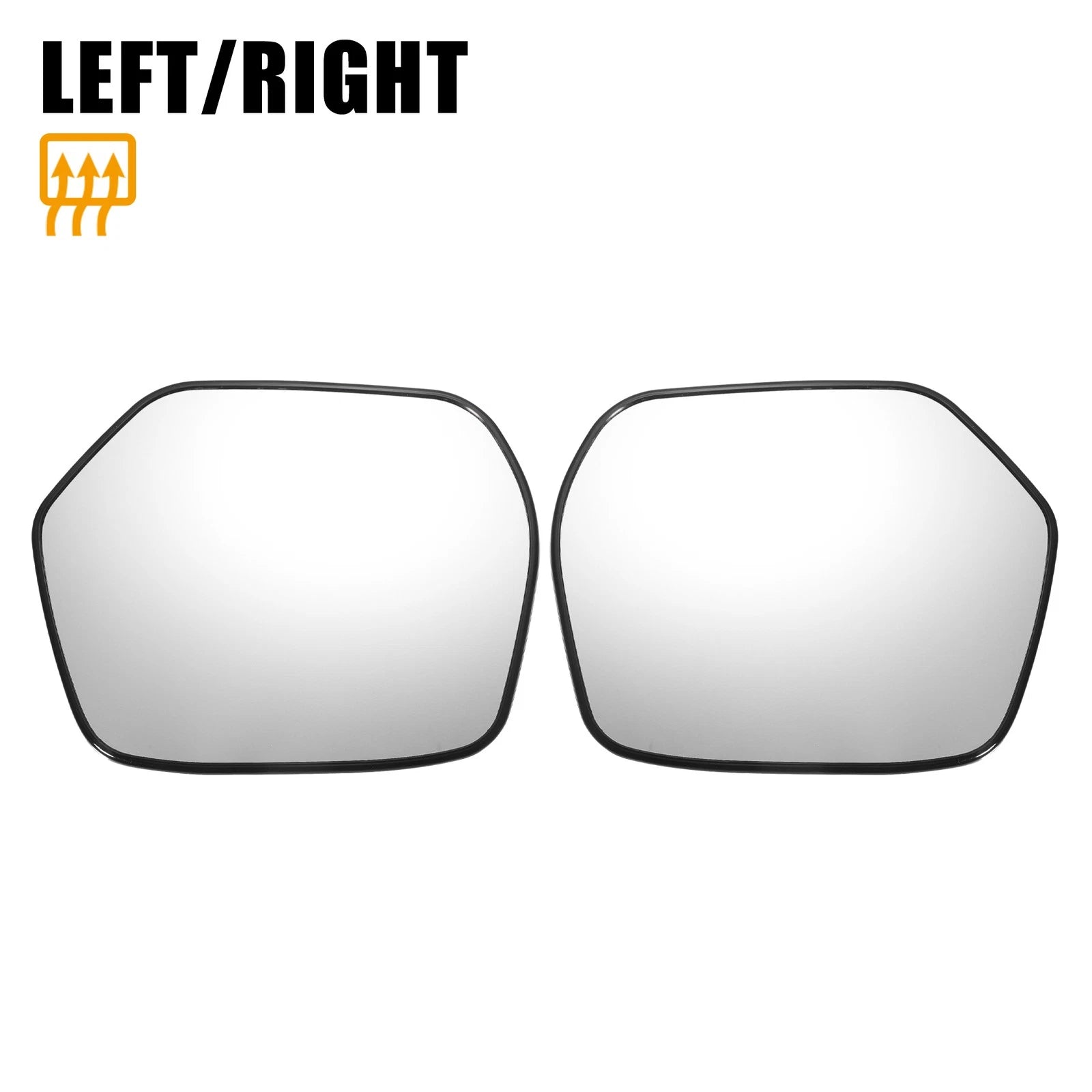 Pair White Heated Mirror Glass for Honda CR-V (2007–2011)