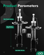 Front Shocks Absorber Struts for Toyota Prius (2010–2015)